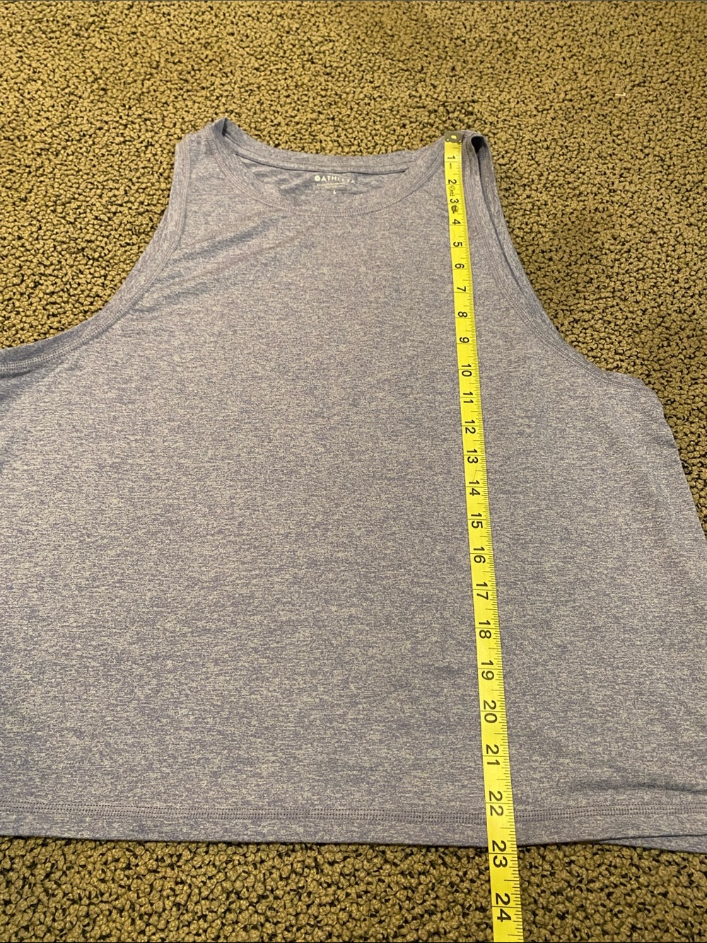Athleta Heather Lavender High-Neck Racerback Tank - Picture 5 of 5
